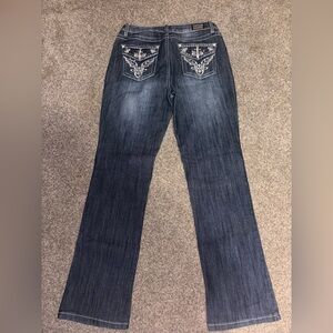 Earl Jeans Womens size 8 Boot Cut with Embroidered Pockets
